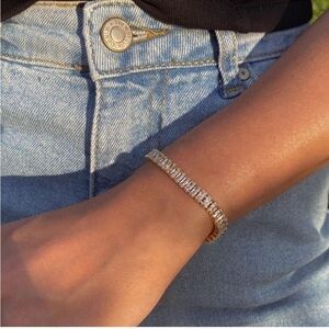 18k Gold Plated CZ Tennis Bracelet